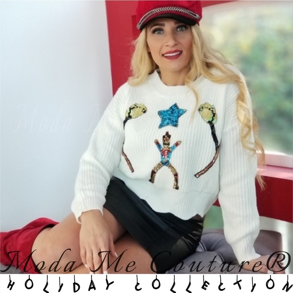 Christmas Sweater Sequins - Picture 1 of 4